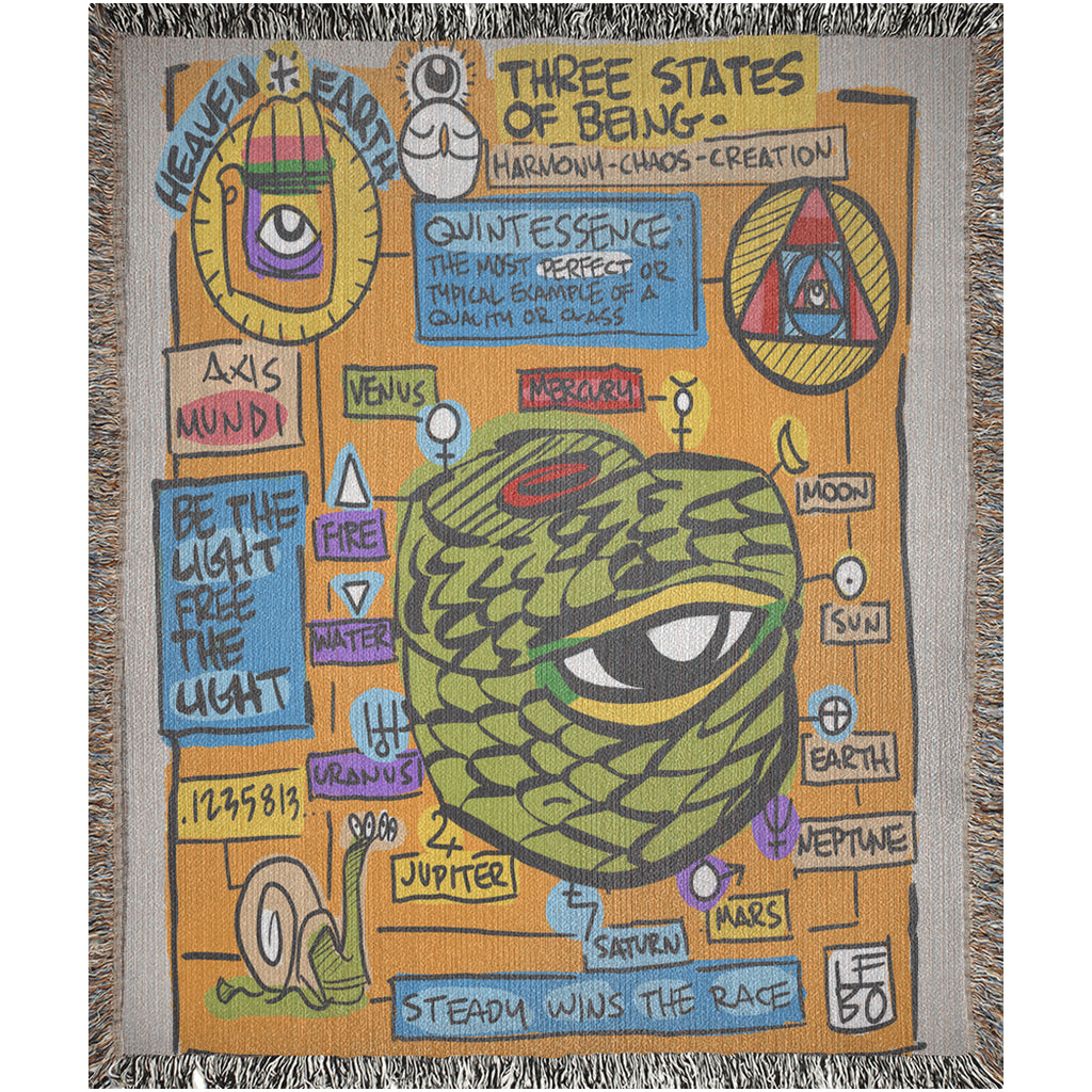 Three States of Being  - Lebo Woven Blanket